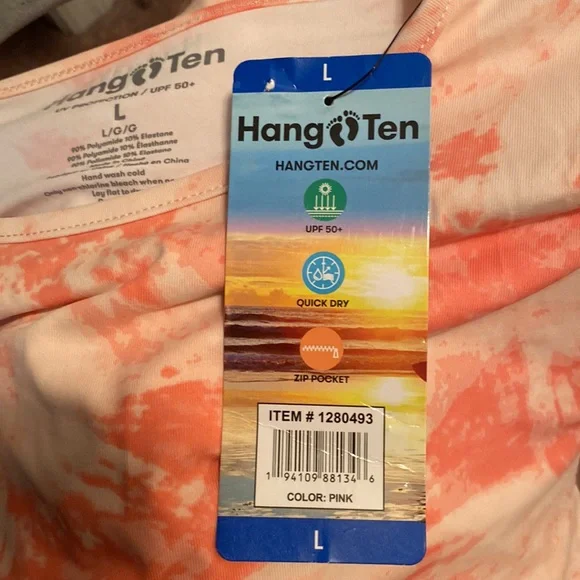Brand New Hang Ten UV Protection Long Sleeve Top…size L - Picture 6 of 6